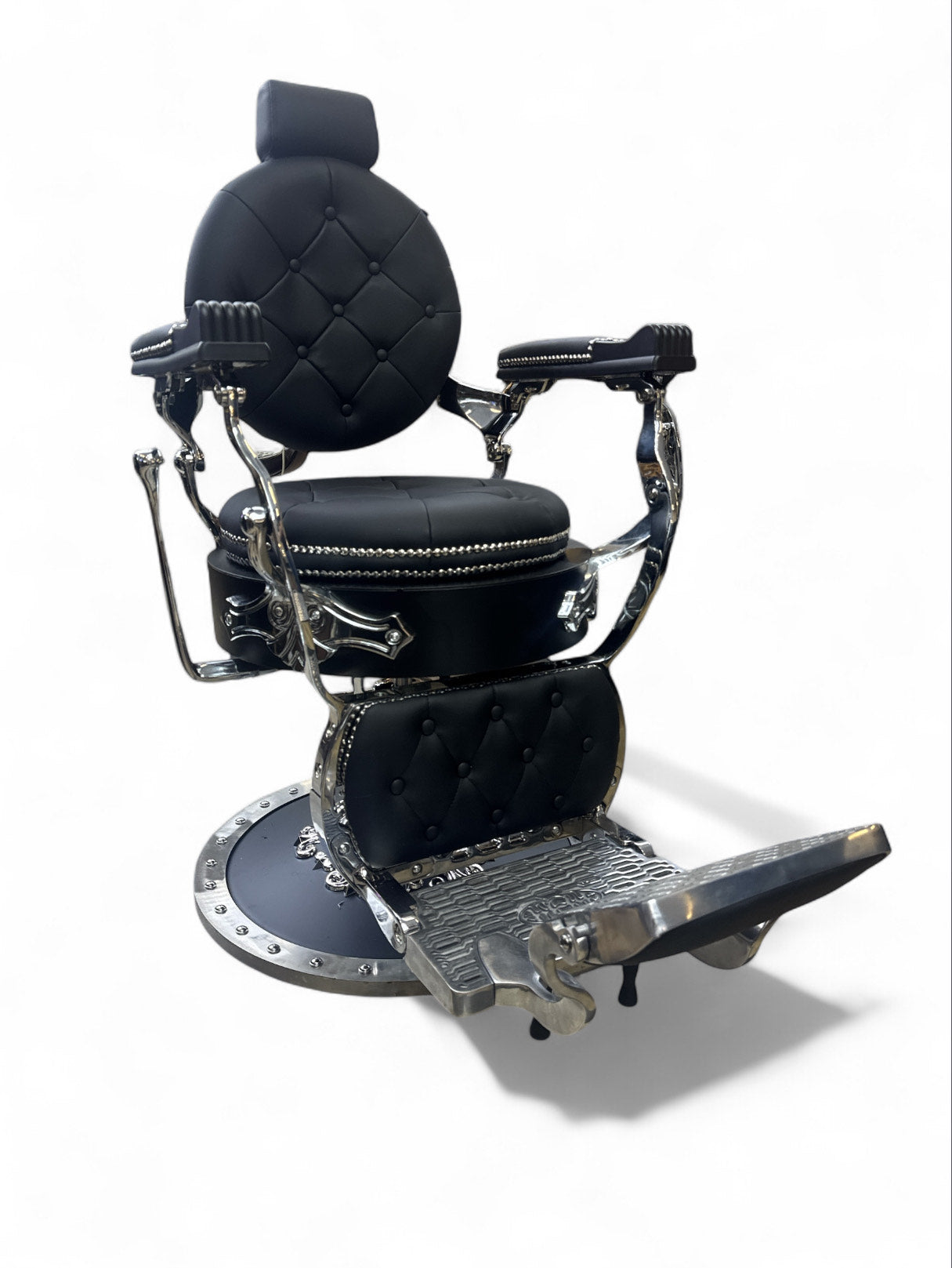 Golden style Chair silver/black