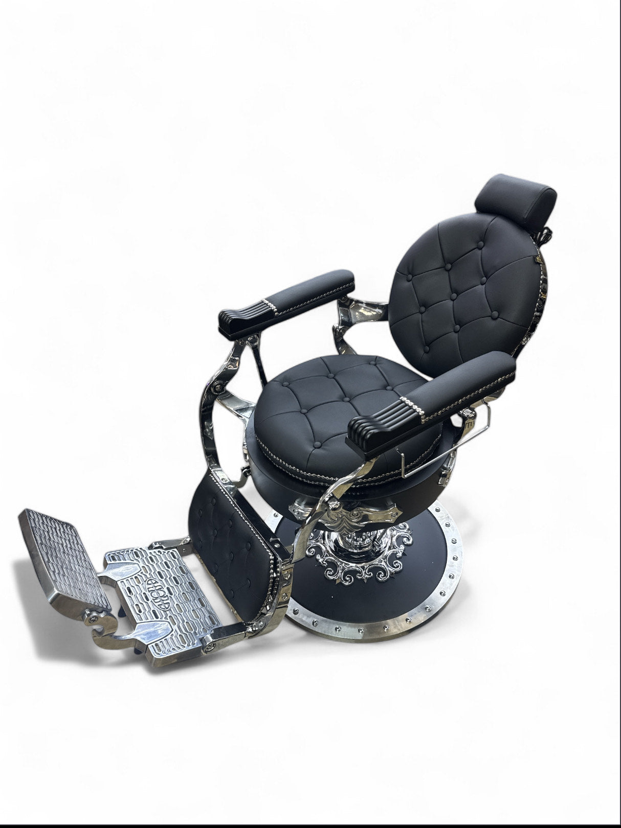 Golden style Chair silver/black